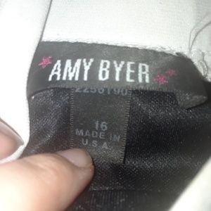 amy byer black and white dress
